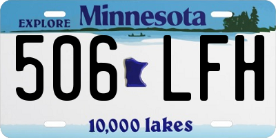 MN license plate 506LFH