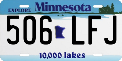 MN license plate 506LFJ