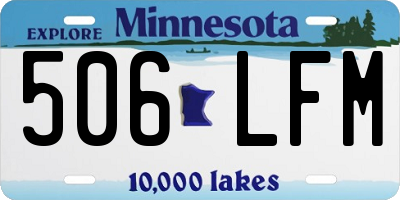 MN license plate 506LFM