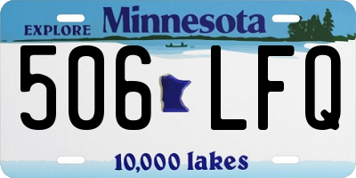 MN license plate 506LFQ