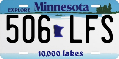 MN license plate 506LFS