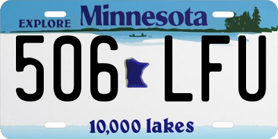 MN license plate 506LFU