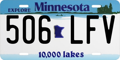 MN license plate 506LFV