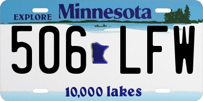 MN license plate 506LFW