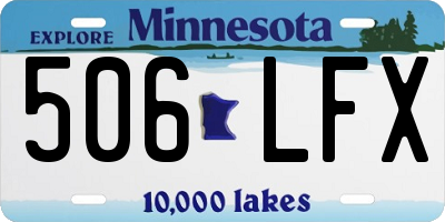 MN license plate 506LFX