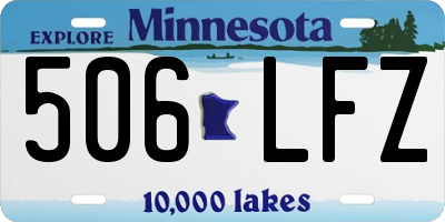 MN license plate 506LFZ