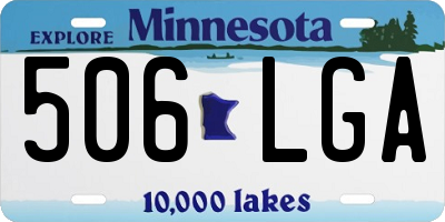 MN license plate 506LGA