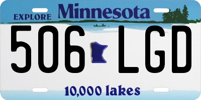 MN license plate 506LGD