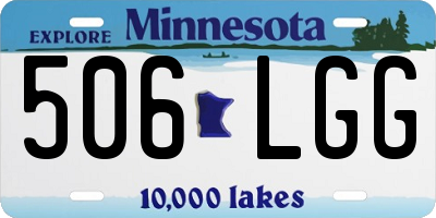 MN license plate 506LGG