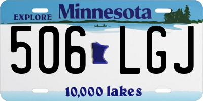 MN license plate 506LGJ