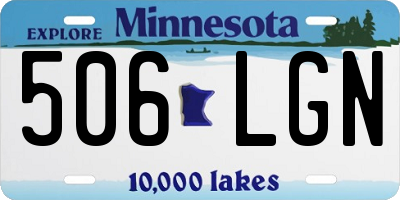 MN license plate 506LGN