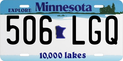 MN license plate 506LGQ