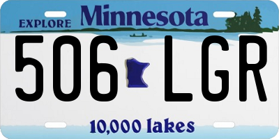 MN license plate 506LGR