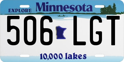MN license plate 506LGT