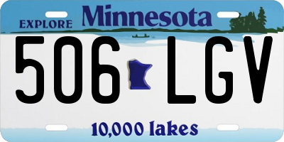 MN license plate 506LGV