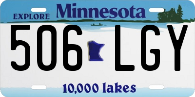 MN license plate 506LGY