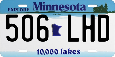 MN license plate 506LHD