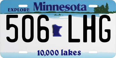 MN license plate 506LHG
