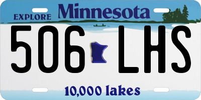 MN license plate 506LHS