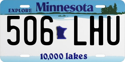 MN license plate 506LHU