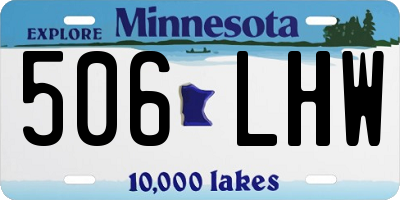 MN license plate 506LHW