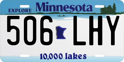MN license plate 506LHY