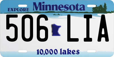 MN license plate 506LIA