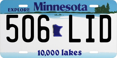 MN license plate 506LID