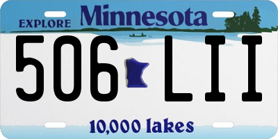 MN license plate 506LII