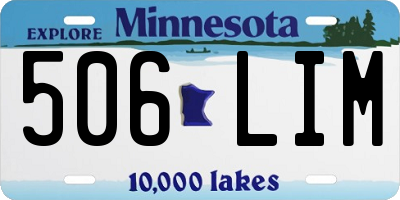 MN license plate 506LIM