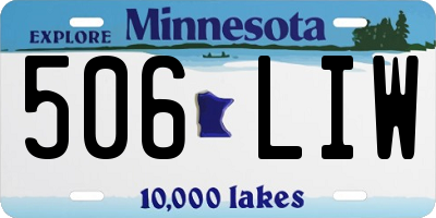MN license plate 506LIW