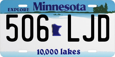 MN license plate 506LJD