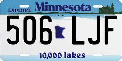 MN license plate 506LJF