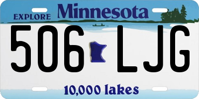 MN license plate 506LJG