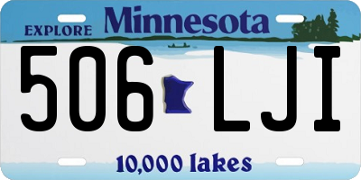 MN license plate 506LJI