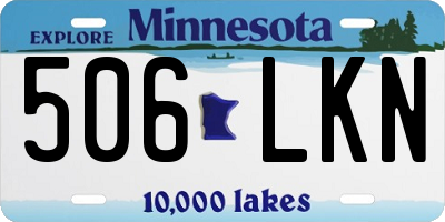 MN license plate 506LKN