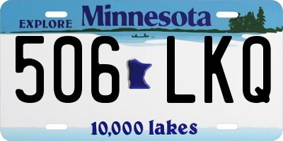 MN license plate 506LKQ