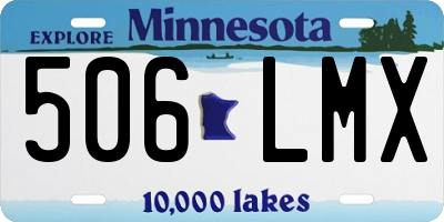 MN license plate 506LMX