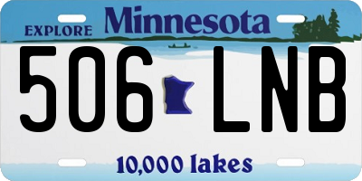 MN license plate 506LNB