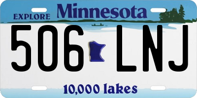 MN license plate 506LNJ