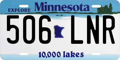 MN license plate 506LNR