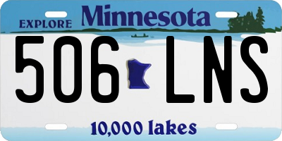 MN license plate 506LNS