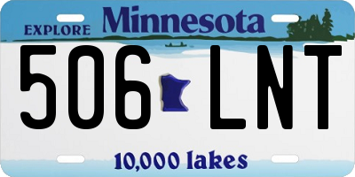MN license plate 506LNT