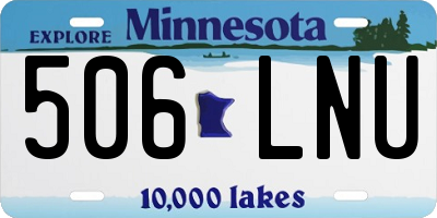MN license plate 506LNU