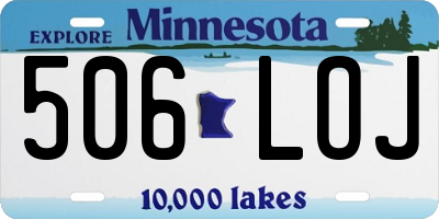 MN license plate 506LOJ
