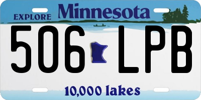 MN license plate 506LPB