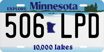 MN license plate 506LPD
