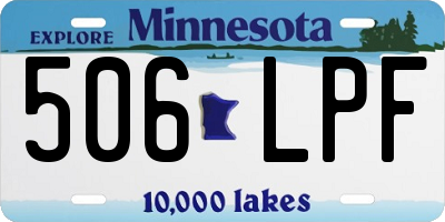 MN license plate 506LPF