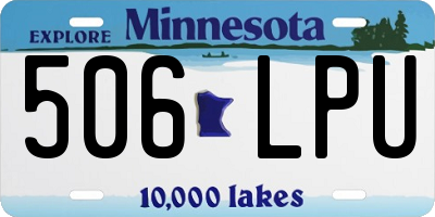 MN license plate 506LPU