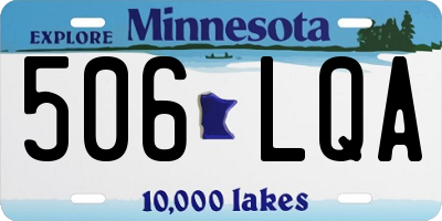 MN license plate 506LQA